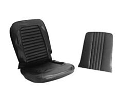 64-65 Upholstery, Bucket Seats Only, Black