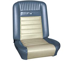 64-66 Deluxe (Pony) Upholstery Buckets + Rear, CPE, Chose your Color