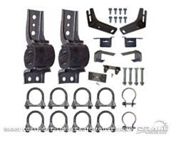 64-66 Exhaust Mount Kit,V8 with Dual 2" Exhaust System