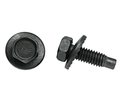 66-67 Fender & Body Bolt, 5/16-18x1, DITTOS, Black, Disc Washer