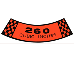 63-65 Luchtfilter Sticker, 260 CID ACD