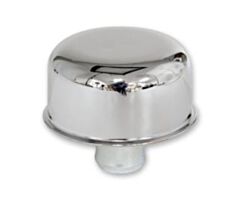64-73 Oil Cap, Chrome, for Aftermarket Valve Covers, Open Emissions, Push-In