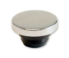64-73 Oil Cap, Chrome, for Aftermarket Valve Covers, Push-In